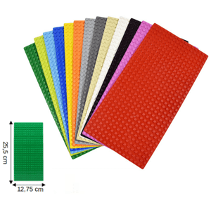 Základní univerzální desky 25,5 x 12,75 cm (32 x 16 nopů)  Barva 321607-Hnědá