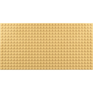 Základní univerzální desky 25,5 x 12,75 cm (32 x 16 nopů)  Barva 321611-Béžová