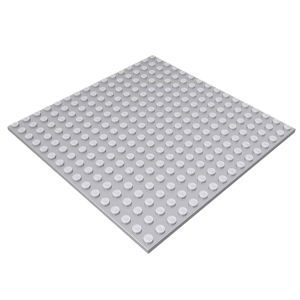 Základní deska 16 x 16 1/3 COBI -  různé barvy Barva desky: Šedá - 60771