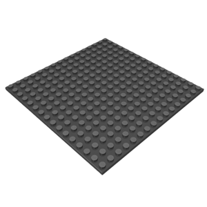 Základní deska 16 x 16 1/3 COBI -  různé barvy Barva desky: Černá - 70612