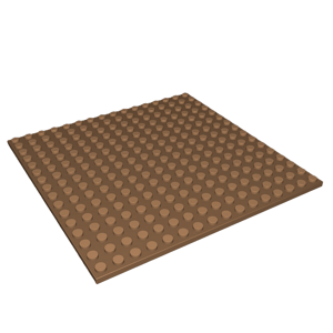 Základní deska 16 x 16 1/3 COBI -  různé barvy Barva desky: hnědá - 70010