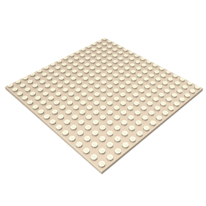 Základní deska 16 x 16 1/3 COBI -  různé barvy Barva desky: béžová - 66107