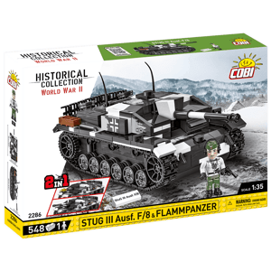 Německé samohybné útočné dělo / plamenomet Sturmgeschütz III Ausf. F/8 COBI 2286 - World War II 1:35