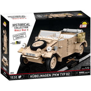 Německý velitelský vůz Kübelwagen PKW TYP 82 COBI 2802 - Executive Edition WWII 1:12