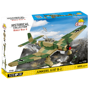 Německý střemhlavý bombardér Junkers JU-87 B-2 Stuka TROP  COBI 5748 - World War II 1:32