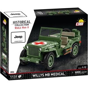 Americký terénní automobil medical Jeep Willys MB COBI 2806 - World War II 1:12