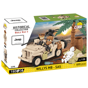 Americký terénní automobil Jeep Willys MB - SAS COBI 2298 - World War II 1:35