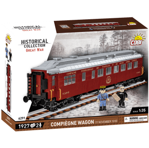Francouzský osobní železniční vůz Compiègne wagon (11. listopad 1918) COBI 6291 - Great War 1:35