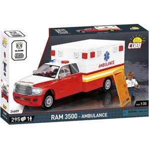 Americký automobil RAM 3500 Ambulance COBI 24609 - RAM collection 1:35