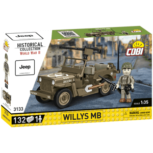 Americký ozbrojený terénní automobil Jeep Willys MB COBI 3133 - World War II 1:35