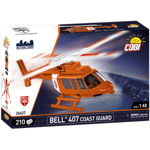 Civilní víceúčelový vrtulník Bell 407 COBI  - Action Town 1:48 Verze: Pobřežní stráž COBI-26627