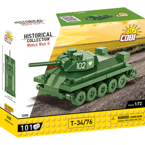 Mini tanky COBI - různé druhy World War II 1:72 Typ T-34/76 COBI-3088