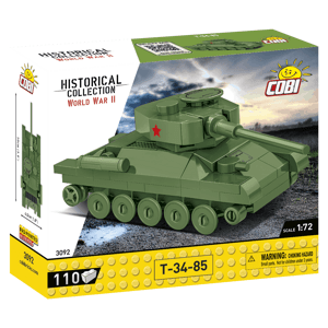 Mini tanky COBI - různé druhy World War II 1:72 Typ T-34/85 COBI-3092
