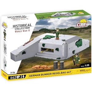 Německé bojové opevnění bunkr Regelbau 667 COBI 3136 - World War II 1:35
