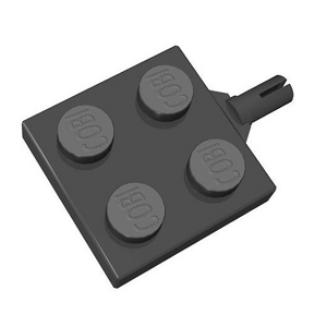 Náhradní díl - osa podvozku 2x2 1/3 černá COBI-43107