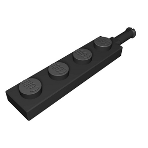 Náhradní díl - osa podvozku dvoukolová 1x4 1/3 COBI Barva Černá - 88000